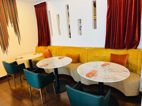 Intercontinental Hotel Wellington - Reupholstery in vivid colours and richly textured, hard wearing fabrics